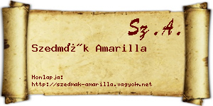 Szedmák Amarilla névjegykártya